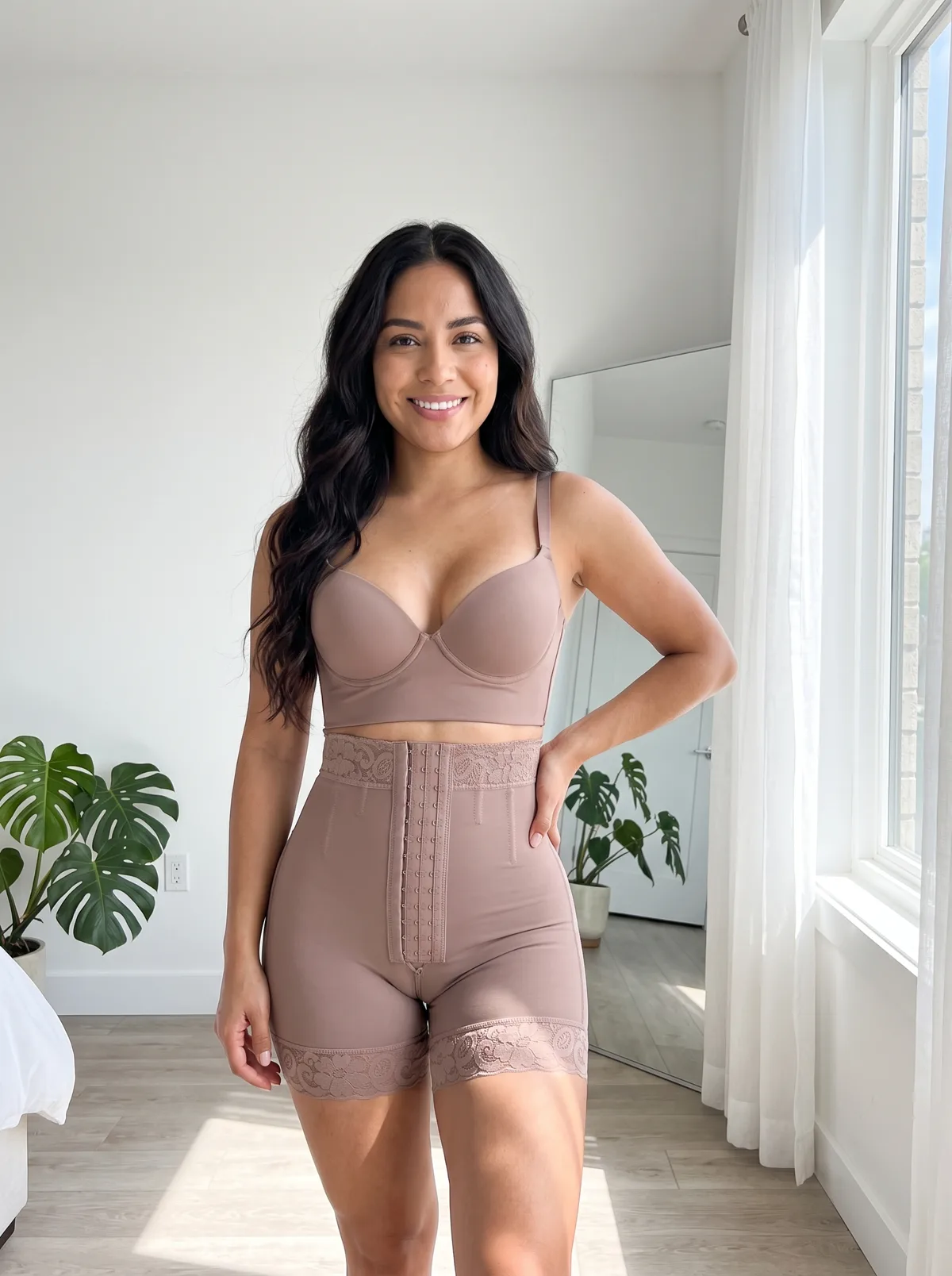 Short levanta glúteos cocoa puesto